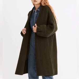 Madewell oversized green cardigan L